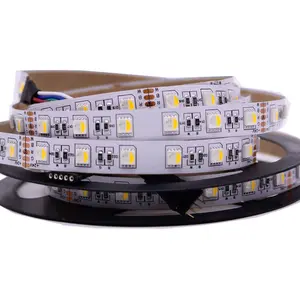공장 24 볼트 60LED/m 4 in 1 칩 RGBW 유연한 LED 로프 라이트 5M/롤 19.2W 주소 지정 rgbww SMD5050 LED 스트립 라이트