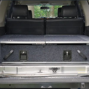 2025 GQ <span class=keywords><strong>Patrol</strong></span> <span class=keywords><strong>Y61</strong></span> Overland Camping 4x4 Ute Boîte à outils Système de tiroirs doubles en métal monté à l'arrière Pièces latérales coulissantes pour cargaison tout-terrain - Product Image 5