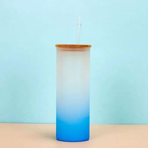 Slim Glass Tumbler 20oz with Non-Slip Silicone Sleeve Fits Most <b>Car</b> <b>Cup</b> <b>Holders</b> Perfectly - Product Image 1