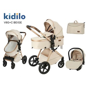 Passeggino Kidilo alto paesaggio per bambini-bambino a due vie compatto leggero 3-in-1 Pouch Car - Product Image 3