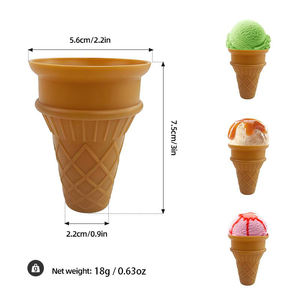 Vaso de Silicona para Helado, Reutilizable, Libre de BPA, Porta Snacks para Niños, Bebés, Golosinas de Verano, Suministros para Fiestas de Postres - Product Image 4