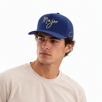 Casquettes de baseball perforées au laser personnalisées en gros d'usine, casquettes de sport et de golf de haute qualité avec logo brodé doré pour hommes