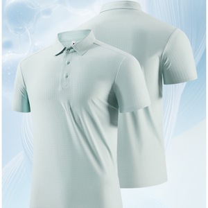 Men's Ice <b>Silk</b> Short Sleeve Polo Shirt Nylon Quick Dry Summer Workwear - Product Image 1