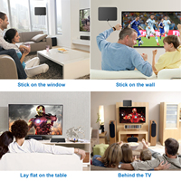 Best verkochte Antuko Indoor Plastic 4K 1080P HDTV-antenne met wandbevestiging voor het ontvangen van digitale tv-gevelden