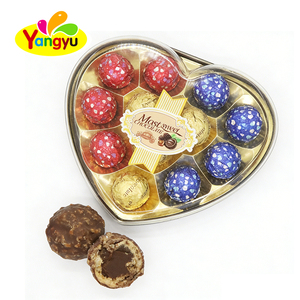 Chocolat en forme de cœur romantique tendance avec feuille d'aluminium pour cadeaux - Product Image 1