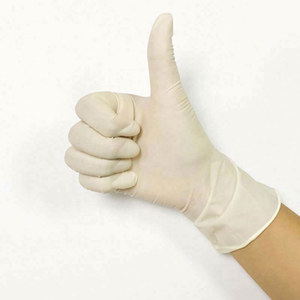 Guantes de examen de látex de caucho desechables al por mayor, sin polvo, de caucho puro, tipo grueso para inspección y defensa - Product Image 3
