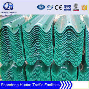 רכבת מחוזקת כביש פלדה מחוזקת עם רפלקטיבי רפלקטיבי, משטח מגולוון טבל חם לבטיחות בדרכים - Product Image 5