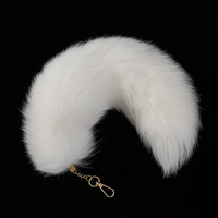 Véritable renard Cheveux Grande Queue Pendentif Sac Pendentif Porte-clés Suspendu Bijoux Bijoux Performance Props Peluche Fourrure Accessoires