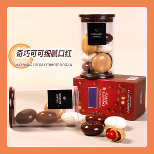 Etiqueta privada de alta calidad maquillaje terciopelo lápiz <span class=keywords><strong>labial</strong></span> impermeable terciopelo mate <span class=keywords><strong>cacao</strong></span> Chocolate tamaño de viaje dotado Mini lápiz <span class=keywords><strong>labial</strong></span> - Product Image 2