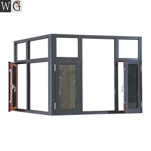 Китайская заводская цена, алюминиевое окно, импортное алюминиевое створчатое окно