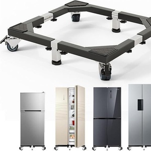 Base de Plataforma de Almacenamiento de Plástico Móvil con Cuatro Ruedas, Color Negro - Product Image 2