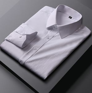 Liu Ming Customized Printed 2025 New Arrivals <strong>Men</strong> <strong>Clothes</strong> Formal Office Business Turn Down Collar Long Sleeve Dress Shirts - Product Image 4