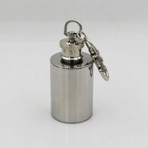 Mini-flasque isotherme ronde en acier inoxydable avec couvercle pour les voyages - Product Image 5