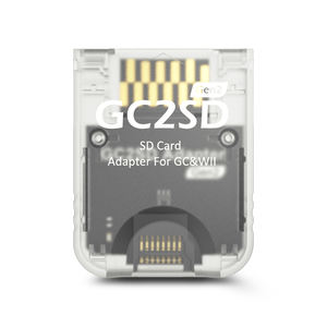 Adaptateur de lecteur de <span class=keywords><strong>carte</strong></span> TF GC2SD Gen2, version à vitesse améliorée pour toutes les consoles de jeu NGC GameCube et <span class=keywords><strong>Wii</strong></span> originales, accessoires de jeu - Product Image 1