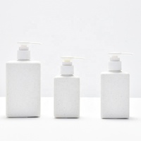 Distributeur de bouteilles de shampoing en plastique biodégradable dégradable écologique Lotion cosmétique pulvérisateur à pompe durable