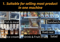 Distributeur automatique d'aliments surgelés libre-service congélateur d'aliments froids réfrigérateur intelligent distributeur automatique