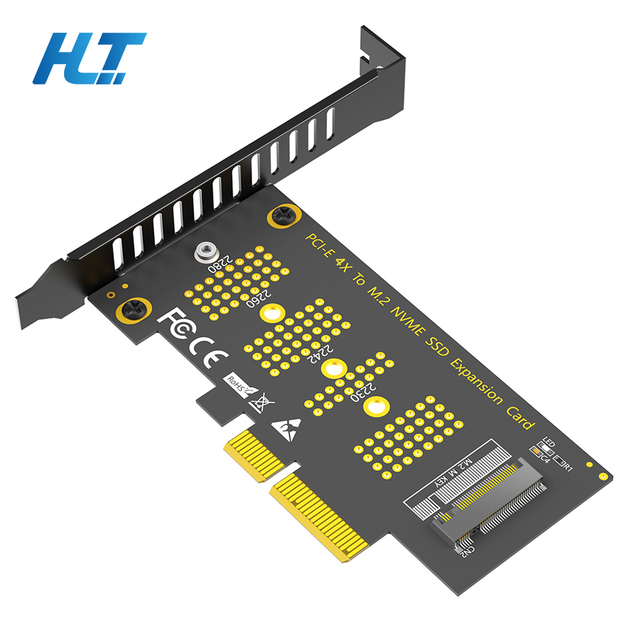 M.2 SSD to PCI-E Adapter NGFF M.2 Key-M NVME SSD to PCI-E 4X 3.0 Expansion Card Compatible 2230/2242/2260/2280mm NVME SSD