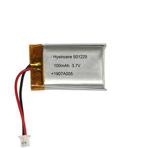 501225, 100mAh New Li-ion battery 3,7 v with kc Certification - Product Image 1