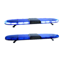 Barre lumineuse ambre de flics de taille multicolore personnalisée lumières stroboscopiques et sirène d'ambulance de toit de voiture