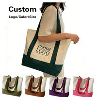 Sac fourre-tout de luxe personnalisé avec logo, en toile, pour événements d'entreprise et image de marque