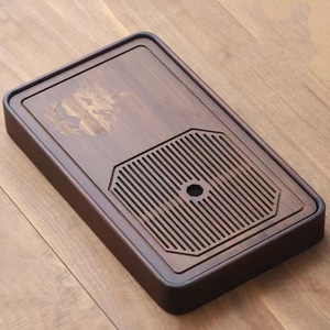 2025 New Style Home <b>Tea</b> Tray, Simple Design, Bamboo <b>Tea</b> Drain Tray, <b>Tea</b> <b>Set</b> Tray, Storage and Drainage, Kung Fu Dry Brewing - Product Image 5