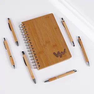 Wholesale Bulk Promotional Gift Bamboo Pen With Custom Logo Eco Friendly Bamboo Ballpoint Pen
