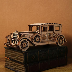 Vintage Classic Car 3D in legno giocattolo per 14 anni & up eco-friendly materiale creativo modello di auto ornamento - Product Image 2
