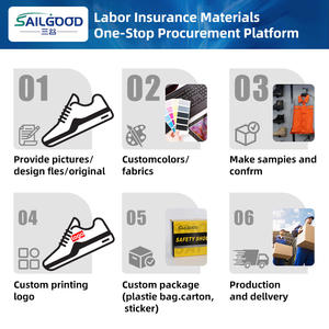 أحذية سلامة للرجال بمقدمة فولاذية خفيفة الوزن ومقاومة للانزلاق والزيوت والثقب، أحذية عمل للبناء الصناعي - Product Image 5