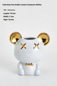 Porte-stylo en céramique moderne, simple et mignon, accessoire de bureau pour étudiant écologique avec sens de conception élevé pour l'art de la réception du bureau - Product Image 6