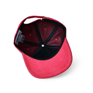 Vintage 5 Panel Corduroy Snapback Hat Custom 3D Embroidery Logo Unstructured Camp <strong>Cap</strong> <strong>for</strong> <strong>Men</strong> Women - Product Image 3