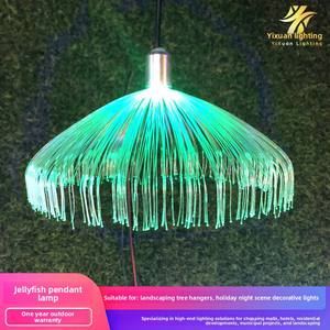 Luce LED pendente in fibra ottica a forma di medusa IP65 lampadario di natale IP65 Bar KTV che cammina Street Festival decorazione di luce - Product Image 2