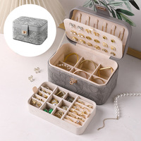 Boîte à bijoux personnalisée avec logo, grande capacité, boîte à bijoux multi-couches, boîte de rangement pour bagues, bracelets et bijoux, boîte à bijoux personnalisée