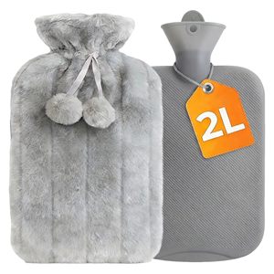 Bolsa de Agua Caliente de Felpa con Inyección de Agua, Funda de Felpa para Botellas de Agua Caliente, Protección Contra el Viento - Product Image 1
