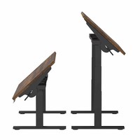 Vente en gros de bureau d'école d'art table d'angle de dessin bureau électrique réglable en hauteur bureau assis-debout bureau étudiant designer bureau inclinable