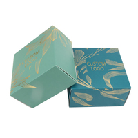 Boîte cadeau vide pliable en carton rigide noir de luxe avec logo personnalisé de qualité supérieure