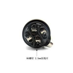 Conector de altavoz Jinsanhu, enchufe de cobre puro de 6mm y 4 pines para equipos de escenario de audio - Product Image 4