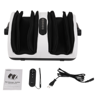 Appareil de massage des pieds vibrant avec compression d'air, lumière rouge électrique, chauffage et fonction Shiatsu