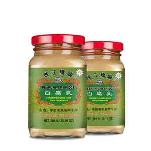 Hot Sale Factory Price OEM Alta Qualidade com Pimenta Hot Pearl River Ponte 288g em Garrafa De Vidro PRB Fermented Bean Curd