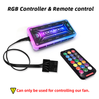 Cool Moon RGB cambia colore 12cm LED scatola principale ventola poligono doppio anello Design per Computer compatibile con il cubo di Rubik 2