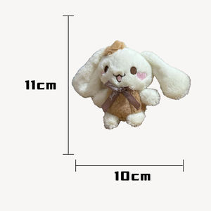 Özelleştirilebilir Mini çocuk tarçın köpek peluş kolye bebek yumuşak pamuk anahtarlık Schoolbag süs çift süsleme-büyük hediye - Product Image 6