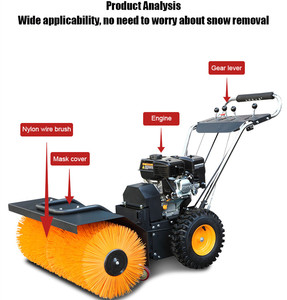 Pohir tuyết loại bỏ máy Cleaner đường <span class=keywords><strong>Sweeper</strong></span> snowblower Cleaner tuyết loại bỏ thiết bị tuyết cày <span class=keywords><strong>Sweeper</strong></span> 6.5HP động cơ - Product Image 2