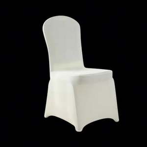 Funda de Silla de Spandex Elástica Personalizada para Uso en Comedores de Hotel, Duradera, Lavable a Máquina, Cálida, Suave, Cómoda, con Logotipo Personalizado para Bodas - Product Image 2