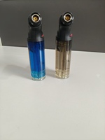 Mini briquet à gaz moderne en plastique rechargeable au butane – Torche écologique et durable pour cuisine, barbecue, camping et fumoir