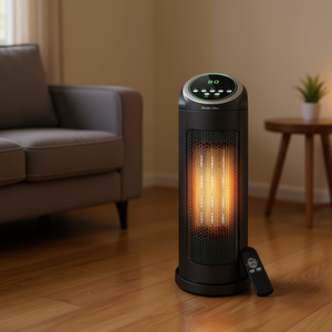 Chauffage électrique portable Davik Chin 1500W à cristaux de carbone avec télécommande pour le chauffage de la maison et du bureau - Product Image 2