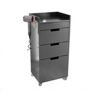 Muebles de Salón de Belleza, Estaciones de Peluquería, Muebles de Madera, Gabinete de Fábrica con Cajón para Corte de Cabello, Cabina de Barbería - Product Image 1