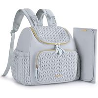 Muestra Gratis: Bolsa de Pañales Jiayuan para Niñas, Impermeable, Anti-Robo, con Puerto USB, Diseño de Patchwork, Gran Capacidad, para Exteriores