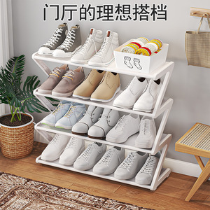 [Factory Direct Sales] New Simple Assembled Z-Shaped Non-woven Fabric <b>Shoe</b> <b>Rack</b> for Home, Student Dormitory, and Dormitory Use - Product Image 2