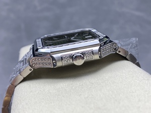 นาฬิกาคริสตัลกลสุดหรูกันน้ำคุณภาพสูงนาฬิกา P-P เพชรรูปดาวน้ำแข็ง330 - Product Image 5