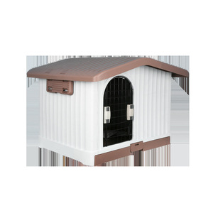 Caseta para perros de plástico Hmtpc, rectangular, marrón, impermeable, para exteriores, para perros pequeños - Product Image 3