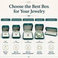 Fandi Handgefertigte Luxuriöse Dunkelgrüne Achteckige Quadratische Maßgefertigte PU-Leder & Samt Schmuckbox Organizer Geschenkbox